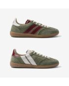 Baskets en cuir Sage Plum multicolores