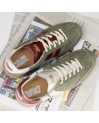 Baskets en cuir Sage Plum multicolores