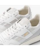 Baskets en cuir Bright Harmony blanc/gris