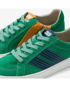 Baskets en cuir Green Zest vert/orange