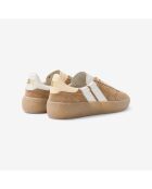 Baskets en cuir Choco Latte beige/blanc