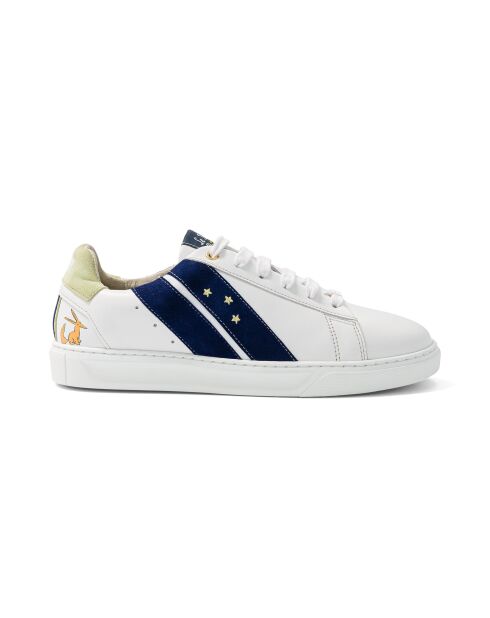Baskets en cuir Le Petit Prince vert/bleu