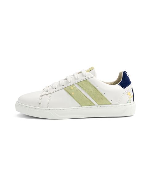 Baskets en cuir Le Petit Prince vert/bleu