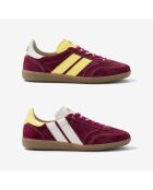 Baskets en cuir Citrus Punch jaune/violet