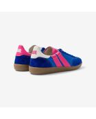 Sneakers Flash Kiss in pelle rosa/blu