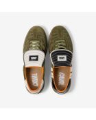 Baskets en cuir Greeny Field multicolores
