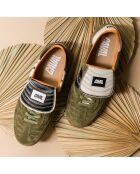 Baskets en cuir Greeny Field multicolores