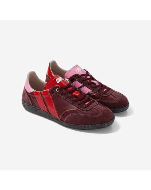 Baskets en cuir Cherry Lady rouge/rose