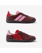 Baskets en cuir Cherry Lady rouge/rose