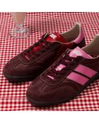 Baskets en cuir Cherry Lady rouge/rose