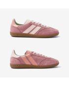 Baskets en cuir Pink Melba rose/orange