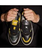 Baskets en cuir Batman jaune/noir