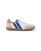 Baskets en cuir Royal Flame orange/bleu