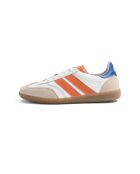 Baskets en cuir Royal Flame orange/bleu