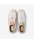 Baskets en cuir Coral Dream rose/blanc