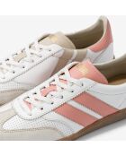 Baskets en cuir Coral Dream rose/blanc
