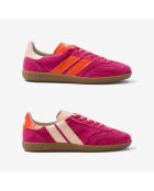 Baskets en cuir Pop Flamingo multicolores