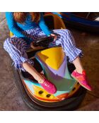 Baskets en cuir Pop Flamingo multicolores