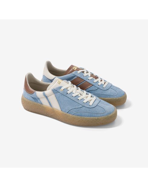 Baskets en cuir Sky Latte bleus