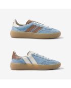 Baskets en cuir Sky Latte bleus