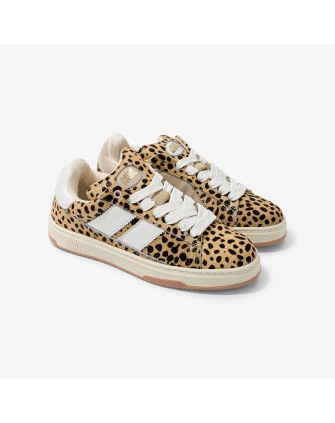 Baskets en cuir Leo Beast multicolores