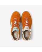 Baskets en cuir Sunset Mermaid vert/orange