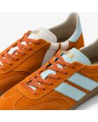 Baskets en cuir Sunset Mermaid vert/orange