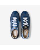 Baskets en cuir Blue Dream bleu/noir