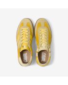 Baskets en cuir Lemon Fizz jaune
