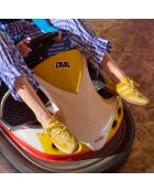 Baskets en cuir Lemon Fizz jaune