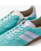 Baskets en cuir Orchid Mist vert/violet