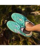 Baskets en cuir Orchid Mist vert/violet