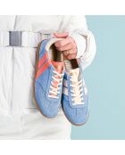 Baskets en cuir Sky Sorbet orange/bleu