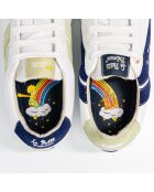 Baskets en cuir Le Petit Prince vert/bleu