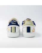 Baskets en cuir Le Petit Prince vert/bleu