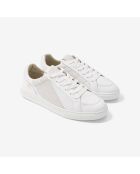 Baskets en cuir Light Glory beige/blanc