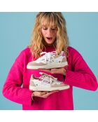 Baskets en cuir Le Petit Prince et la Rose multicolores
