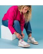 Baskets en cuir Le Petit Prince et la Rose multicolores