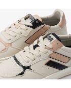 Baskets en cuir Midnight Bloom multicolores