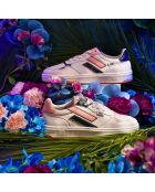 Baskets en cuir Midnight Bloom multicolores