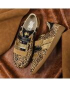Baskets en cuir Leo Queen multicolores