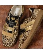 Baskets en cuir Leo Queen multicolores
