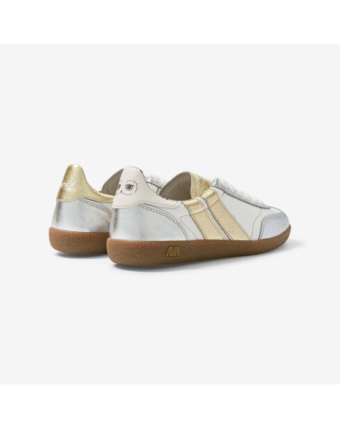 Baskets en cuir Harry Potter - Hedwige blanc,doré,argenté