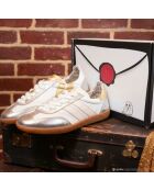 Baskets en cuir Harry Potter - Hedwige blanc,doré,argenté