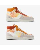 Baskets en cuir Naruto - Konoha blanches