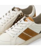 Baskets en cuir Leo Shade marron
