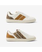 Baskets en cuir Leo Shade marron