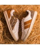 Baskets en cuir Leo Shade marron