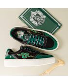 Baskets en cuir Harry Potter - Slytherin vert/noir