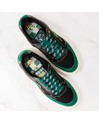 Baskets en cuir Harry Potter - Slytherin vert/noir
